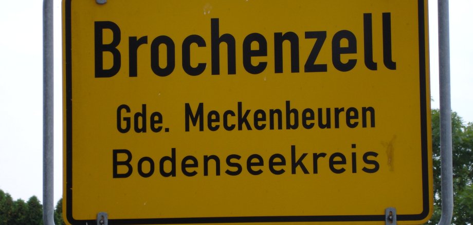 Ortsschild Brochenzell